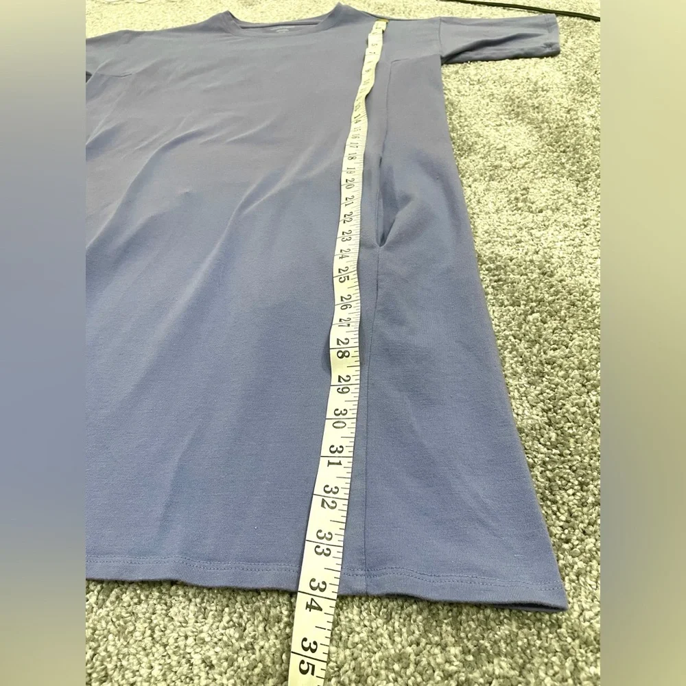 Eileen Fisher Traceable Cotton Jersey Dress - Picture 11 of 13